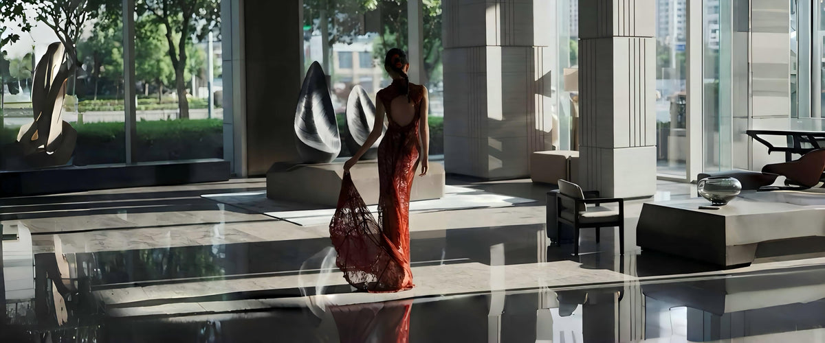 Bespoke Qipao - Vermillion Muse