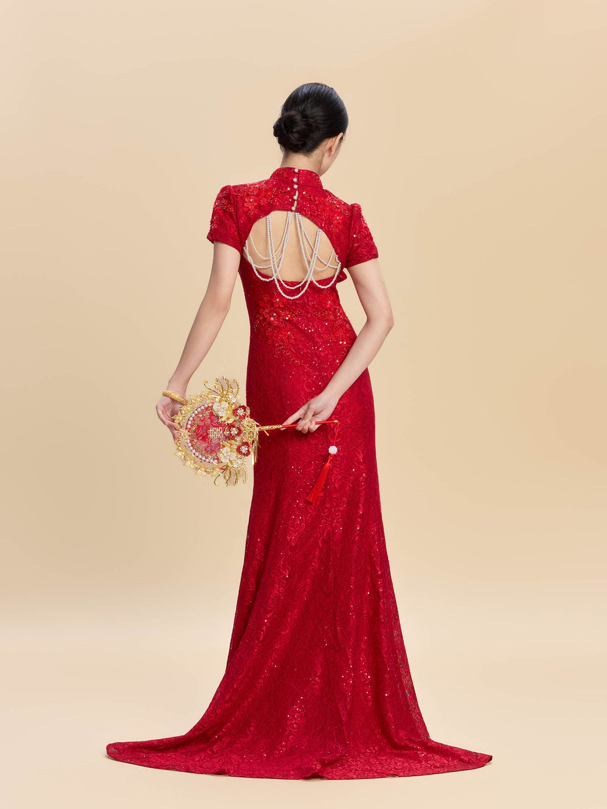 Amelia Bespoke Qipao - Red Mermaid Wedding Cheongsam