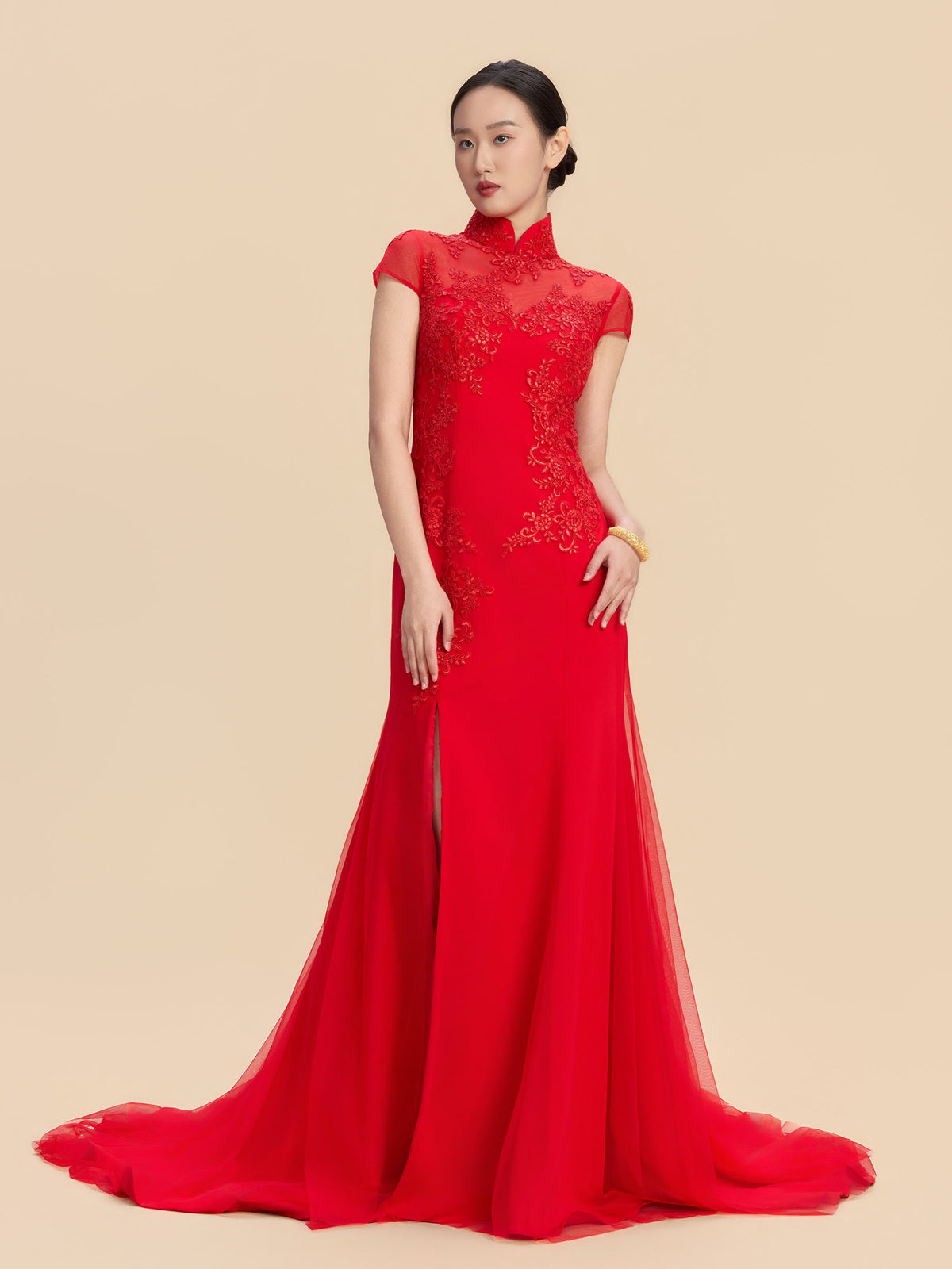 Aretha Bespoke Qipao - Chinese Wedding Dress Cheongsam