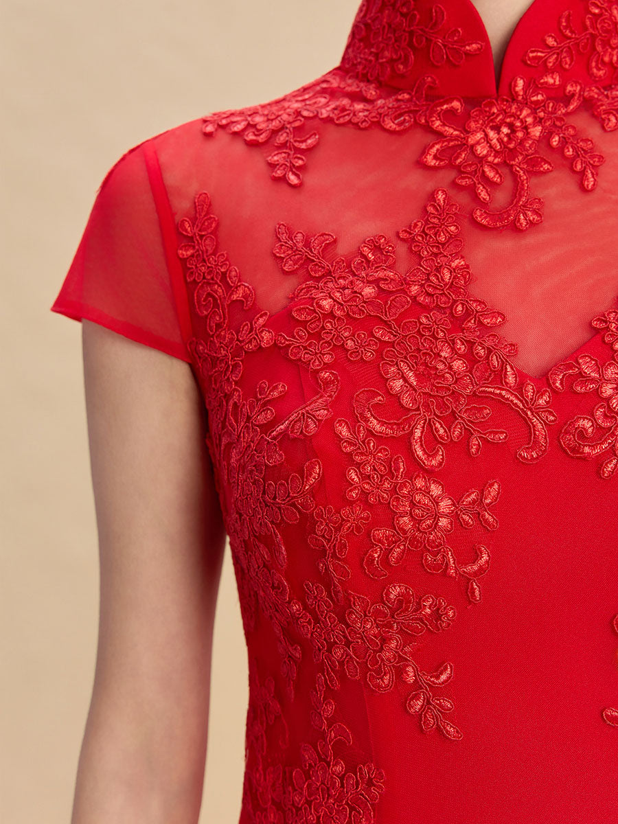 Aretha Bespoke Qipao - Chinese Wedding Dress Cheongsam