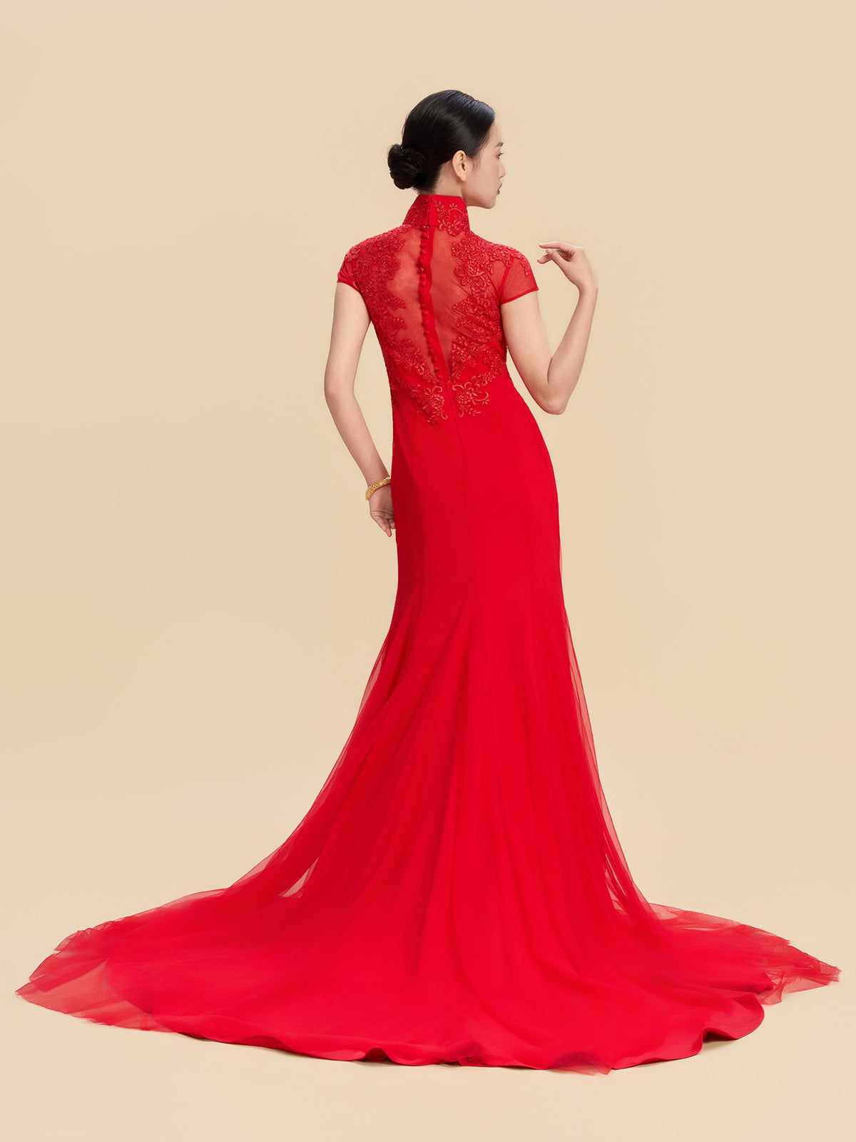 Aretha Bespoke Qipao - Chinese Wedding Dress Cheongsam