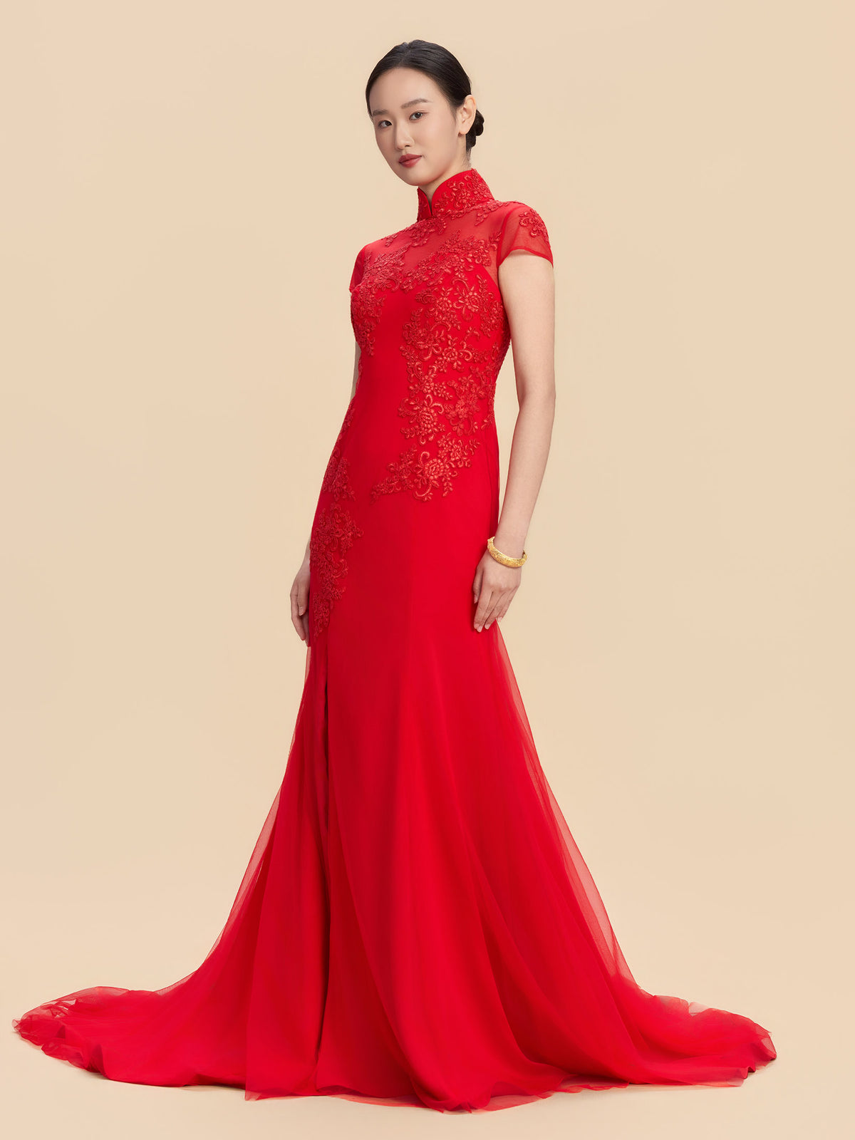 Aretha Bespoke Qipao - Chinese Wedding Dress Cheongsam