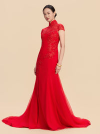 Aretha Bespoke Qipao - Chinese Wedding Dress Cheongsam