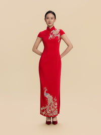 Barbara Bespoke Qipao - Red Chinese Wedding Cheongsam