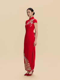 Barbara Bespoke Qipao - Red Chinese Wedding Cheongsam
