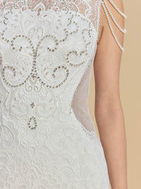 Clarice Bespoke Qipao - New Chinese Style White A-line Cheongsam