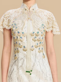 Eileen Bespoke Qipao - Morden Style Sequins Lace Cheongsam