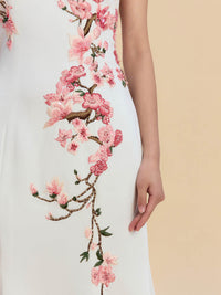 Florence Bespoke Qipao - White Halter Mermaid Wedding Cheongsam