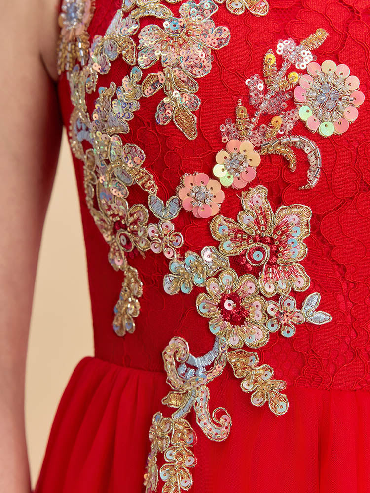 Maggie Bespoke Qipao - Red Chinese Wedding Dress Cheongsam