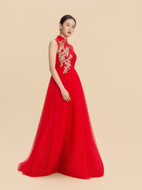 Maggie Bespoke Qipao - Red Chinese Wedding Dress Cheongsam