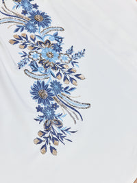 Malala Bespoke Qipao - White Train Mermaid Cheongsam