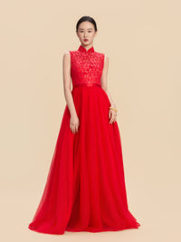 Niki Bespoke Qipao - Red Chinese Wedding Dress Cheongsam