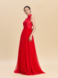 Niki Bespoke Qipao - Red Chinese Wedding Dress Cheongsam