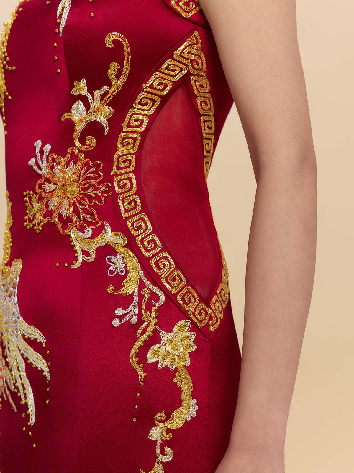 Olympe Bespoke Qipao - Phoenix Embroidery Wedding Cheongsam