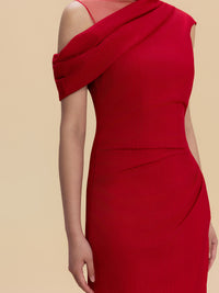 Radia Bespoke Qipao - Wine Red Long Cheongsam