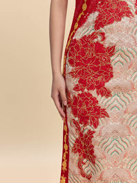 Simone Bespoke Qipao - New Chinese style Color Block Wedding Cheongsam