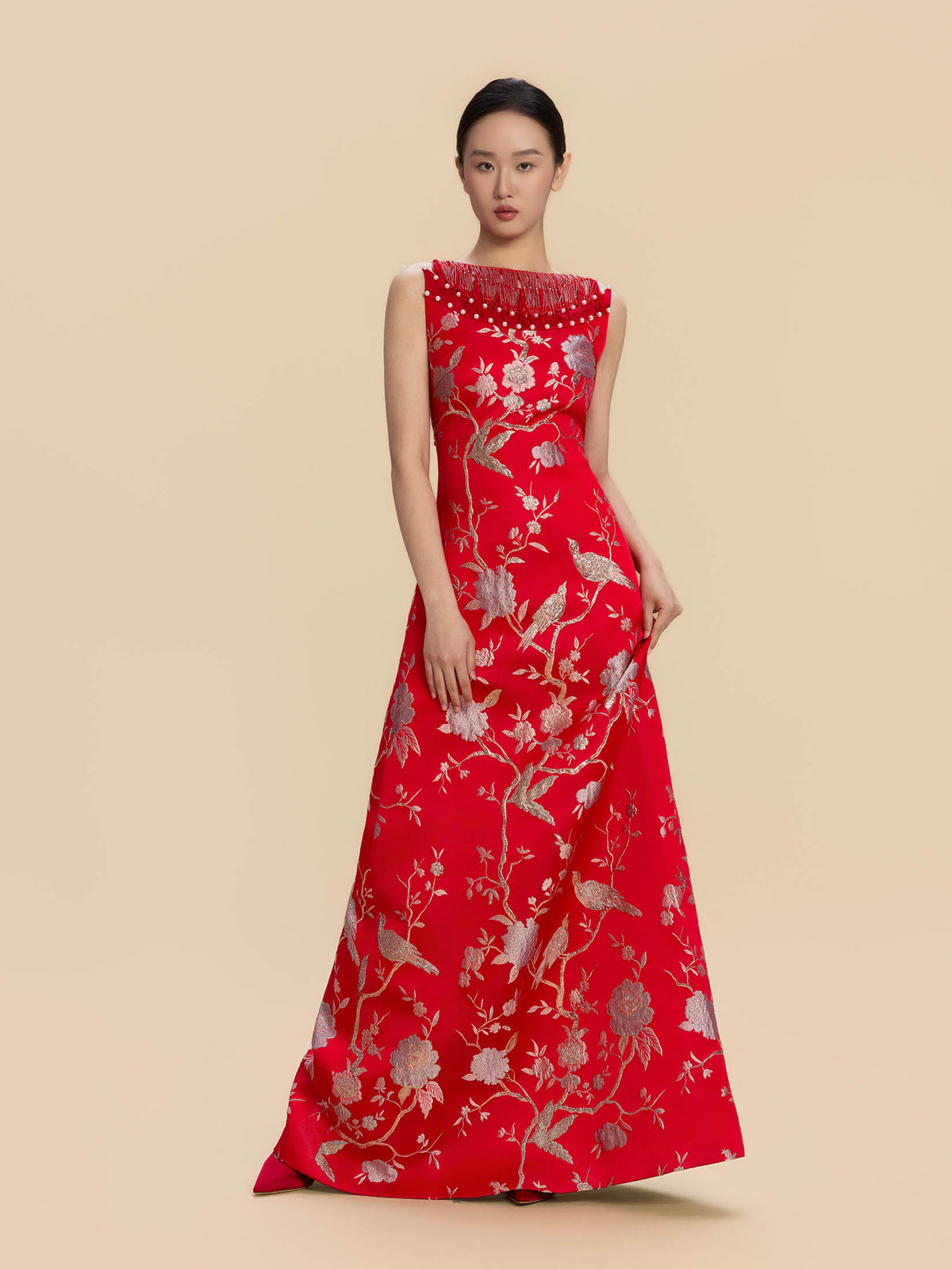 Tamara Bespoke Qipao - New Chinese Style Backless Wedding Cheongsam
