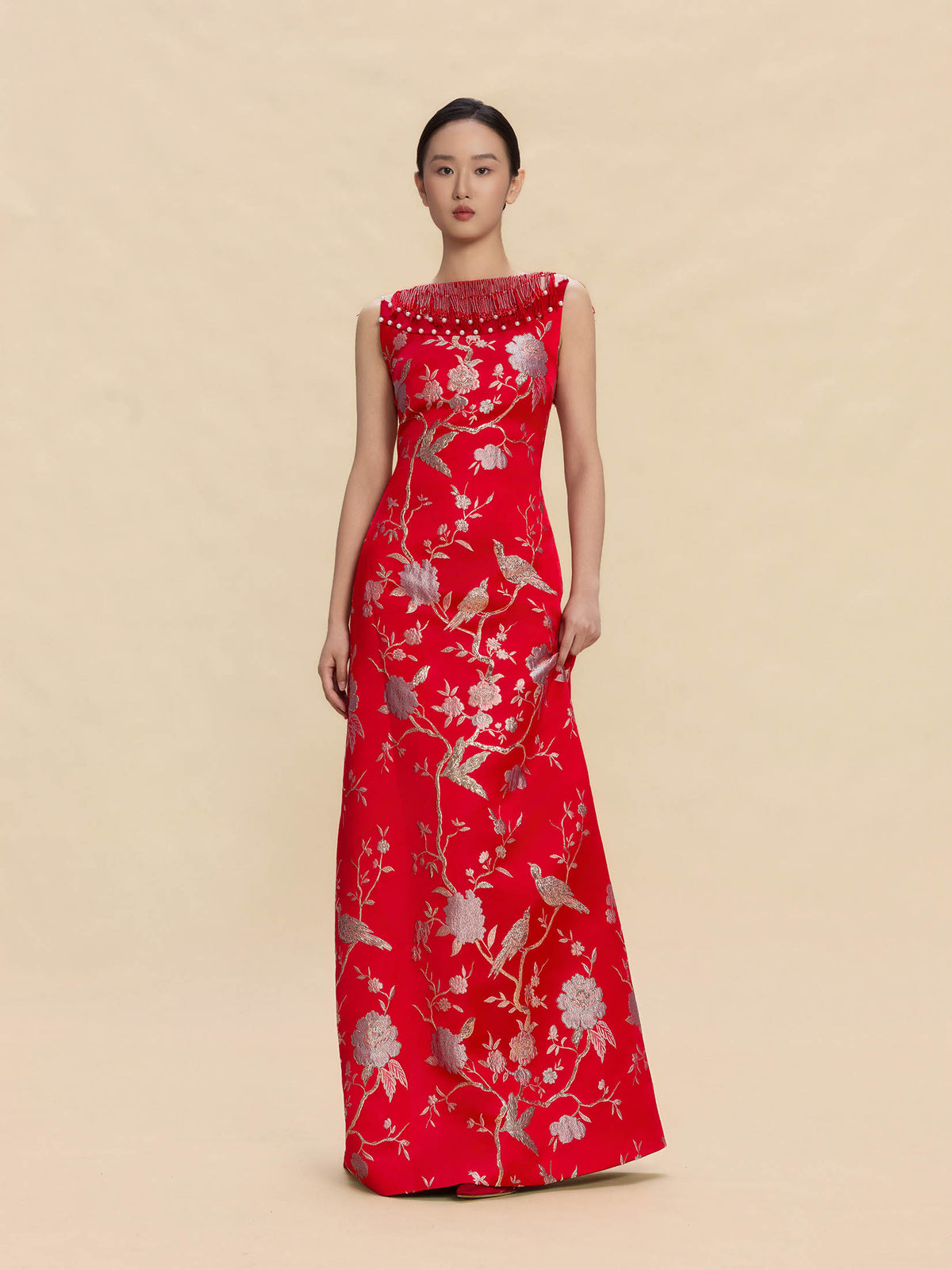 Tamara Bespoke Qipao - New Chinese Style Backless Wedding Cheongsam